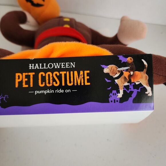 Headless Horseman Pet Costume S/M Halloween Ride On Dog Cat - Picture 4 of 6